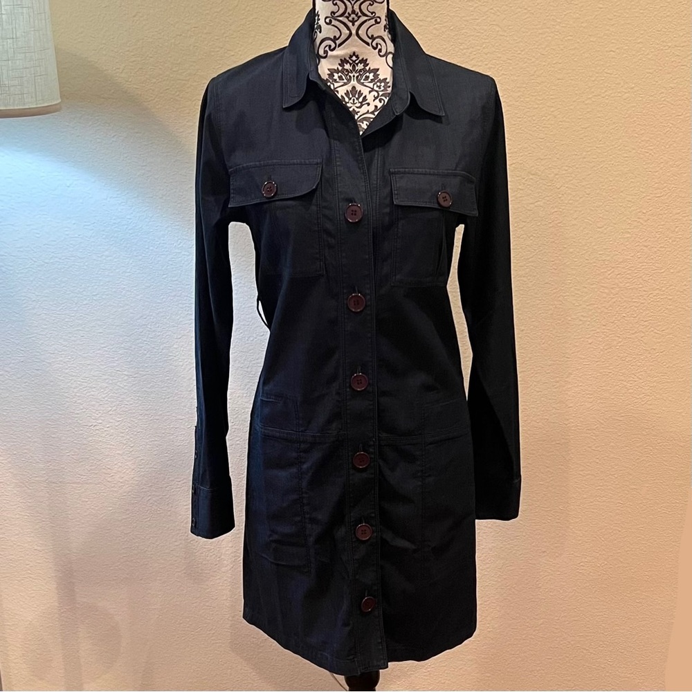 Theory Denim Shirt Dress